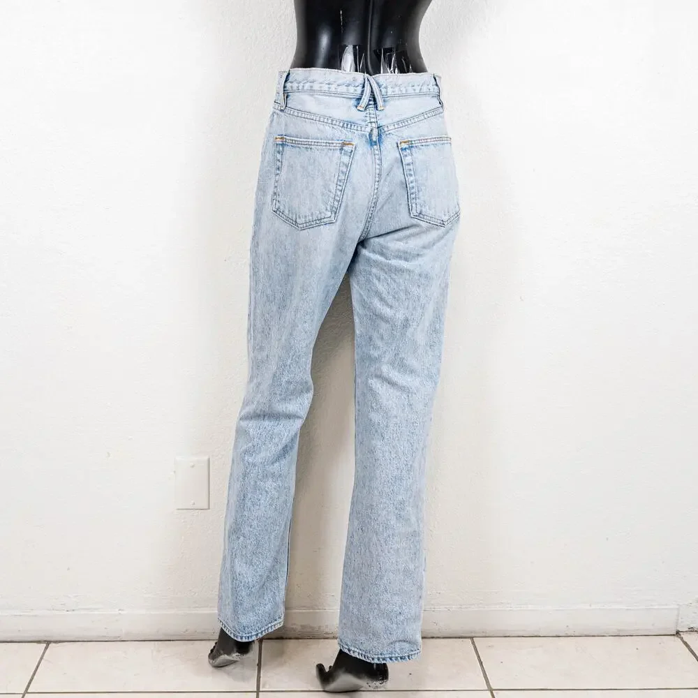 SLVRLAKE London High Rise Straight leg jeans Light blue wash size 28